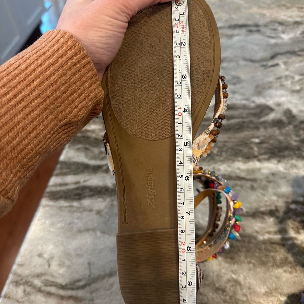 Zigi Soho Colorful Beaded Women's Sandals Size 7.5 - Picture 9 of 14